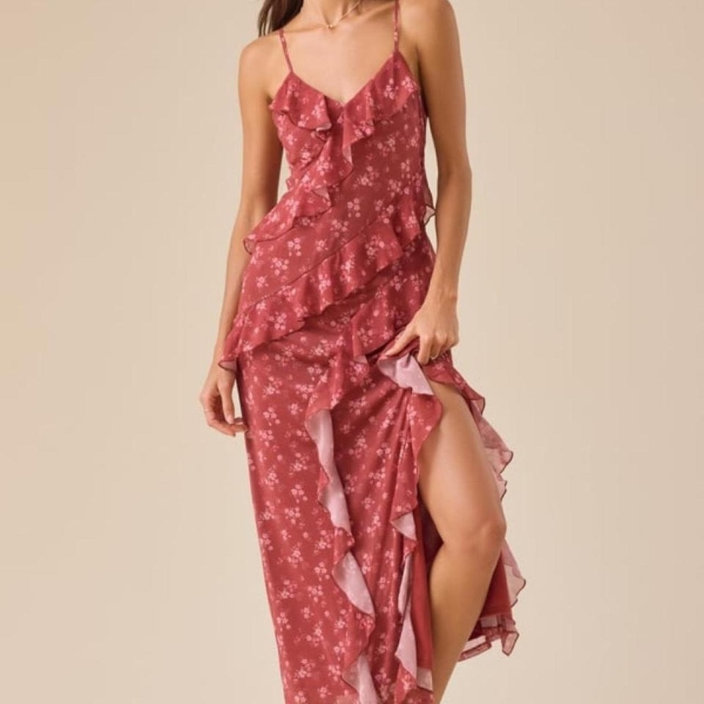 Alter'd State spaghetti strap dress with ruffles XXS NEW G-1